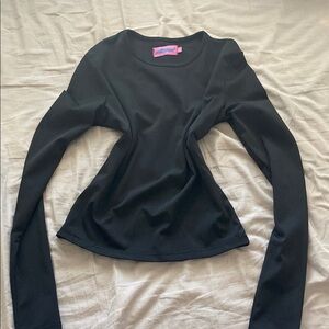 Edikted fitted Black Long Sleeve Top